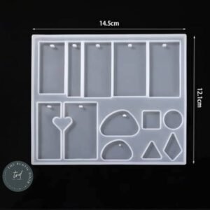 13-Cavity Multishape Keychain Pendant Mould