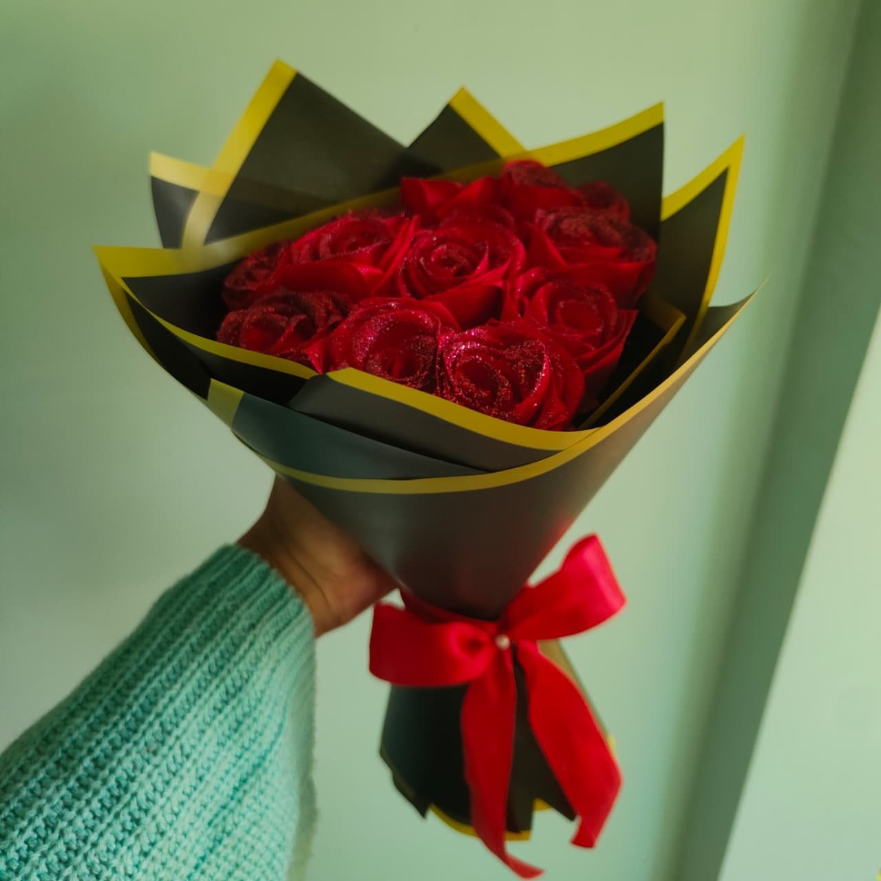 Ribbon Rose Bouquet - Image 2